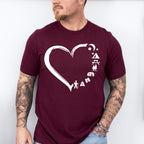Heart Shape Camping Unisex Crewneck T-Shirt Sweatshirt Hoodie