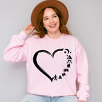 Heart Shape Camping Unisex Crewneck T-Shirt Sweatshirt Hoodie