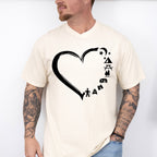 Heart Shape Camping Unisex Crewneck T-Shirt Sweatshirt Hoodie