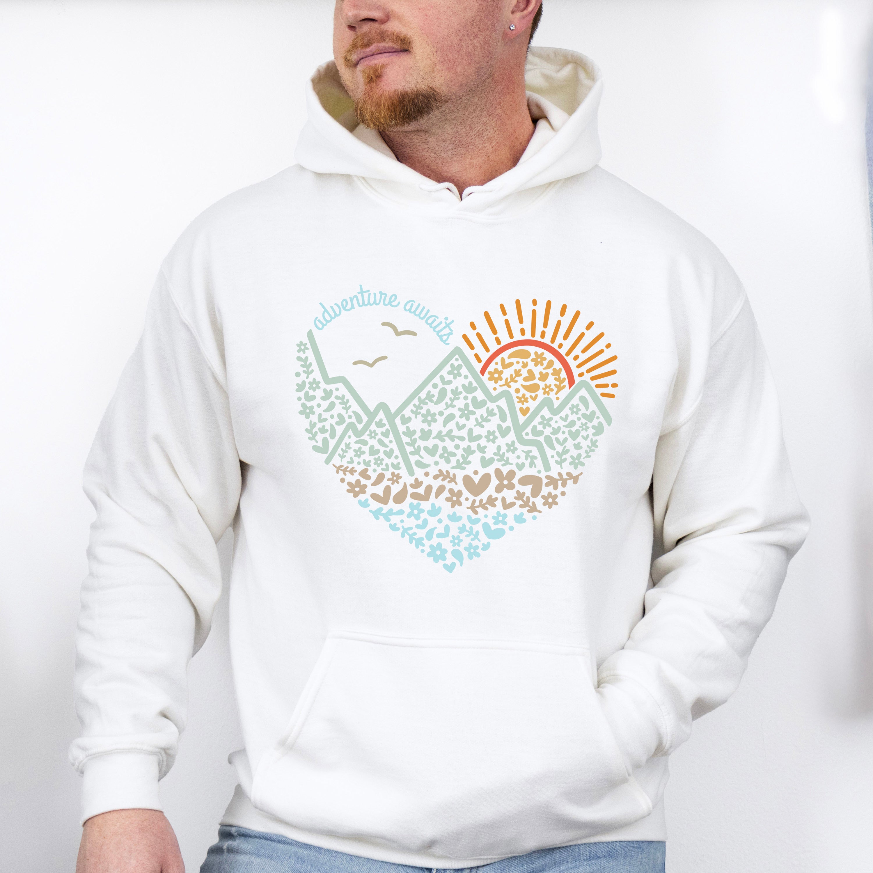 Adventure Awaits Summer Theme Unisex Crewneck T-Shirt Sweatshirt Hoodie