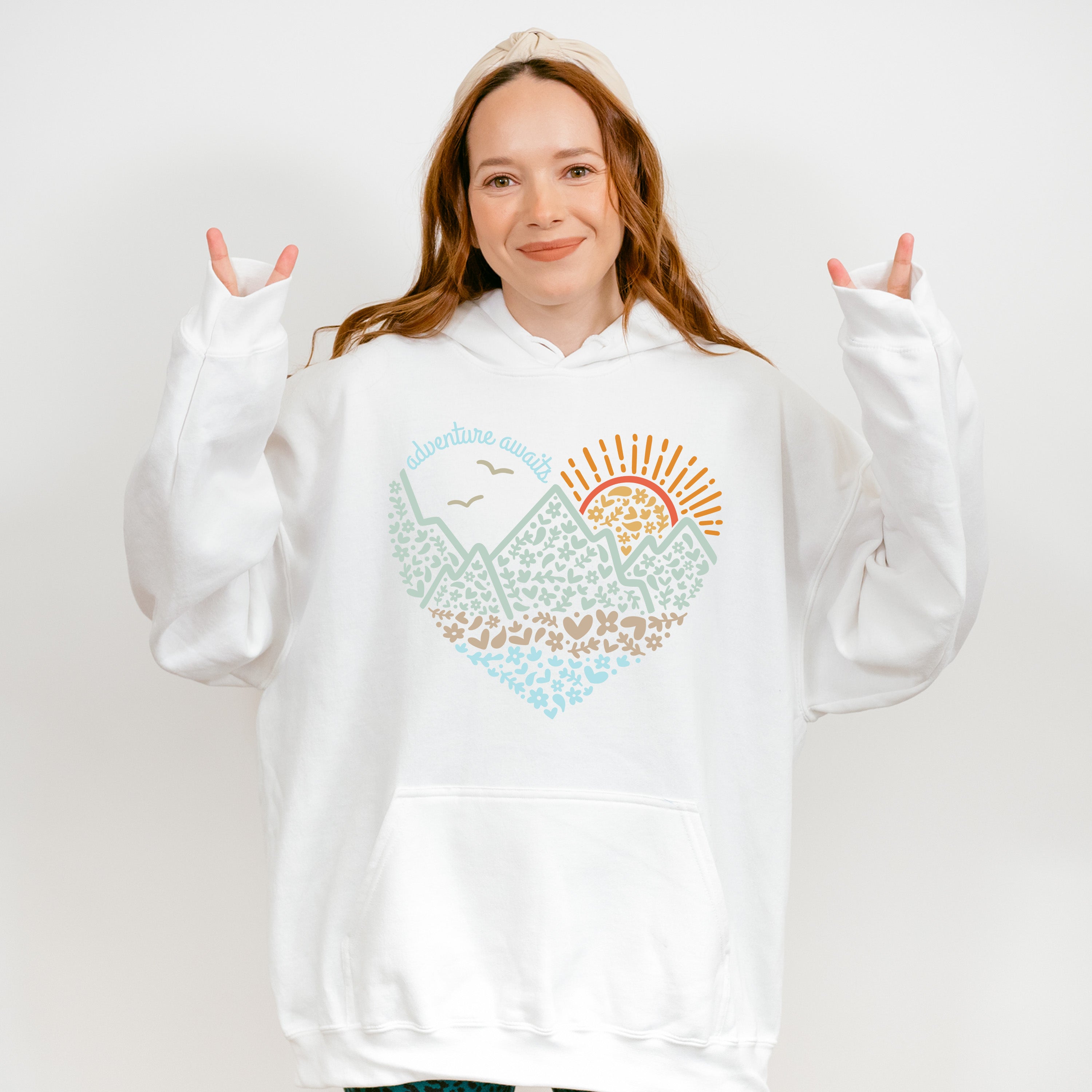 Adventure Awaits Summer Theme Unisex Crewneck T-Shirt Sweatshirt Hoodie