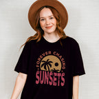 Palms Forever Chasing Sunset Summer Theme Unisex Crewneck T-Shirt Sweatshirt Hoodie