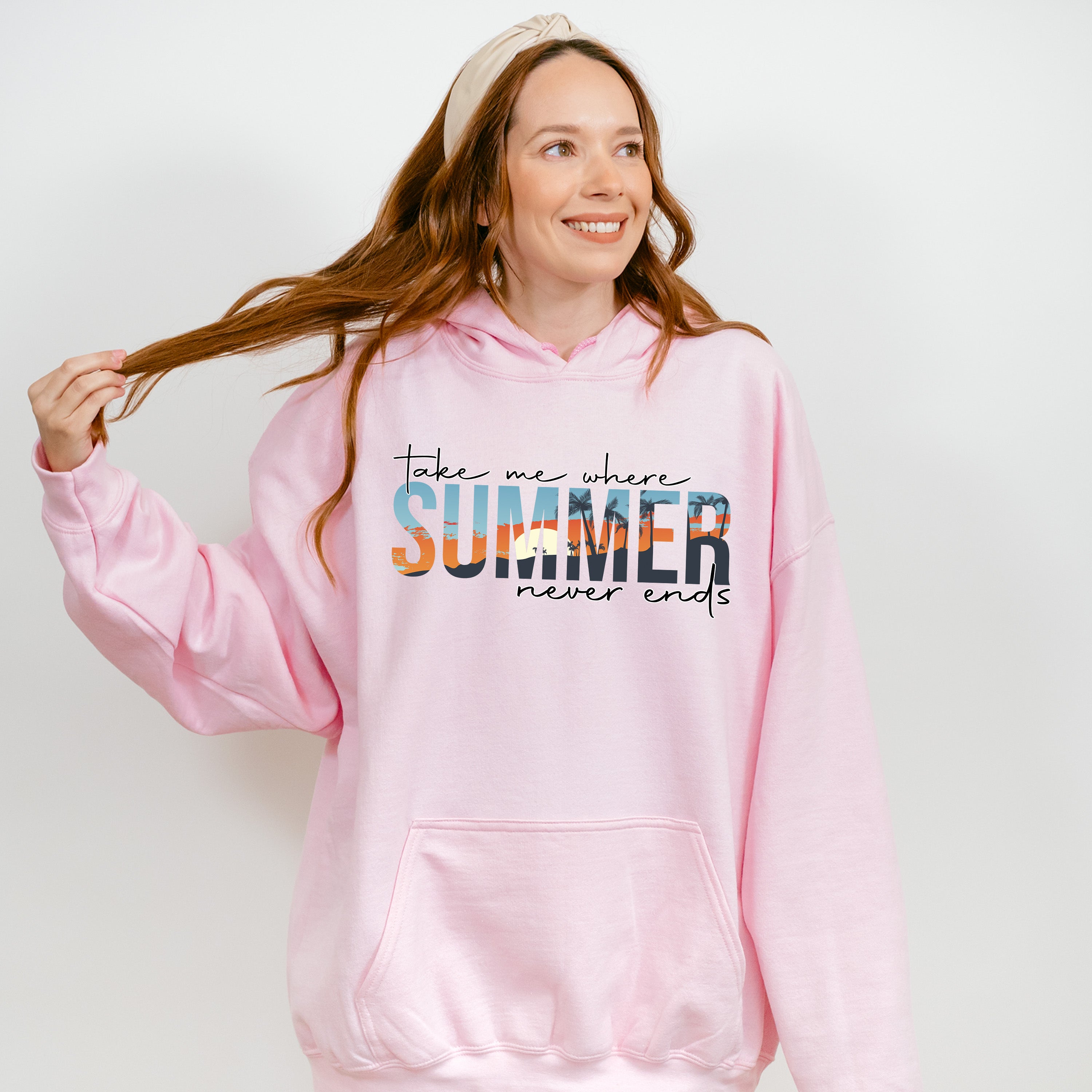 Take Me Where Summer Never Ends Summer Theme Unisex Crewneck T-Shirt Sweatshirt Hoodie