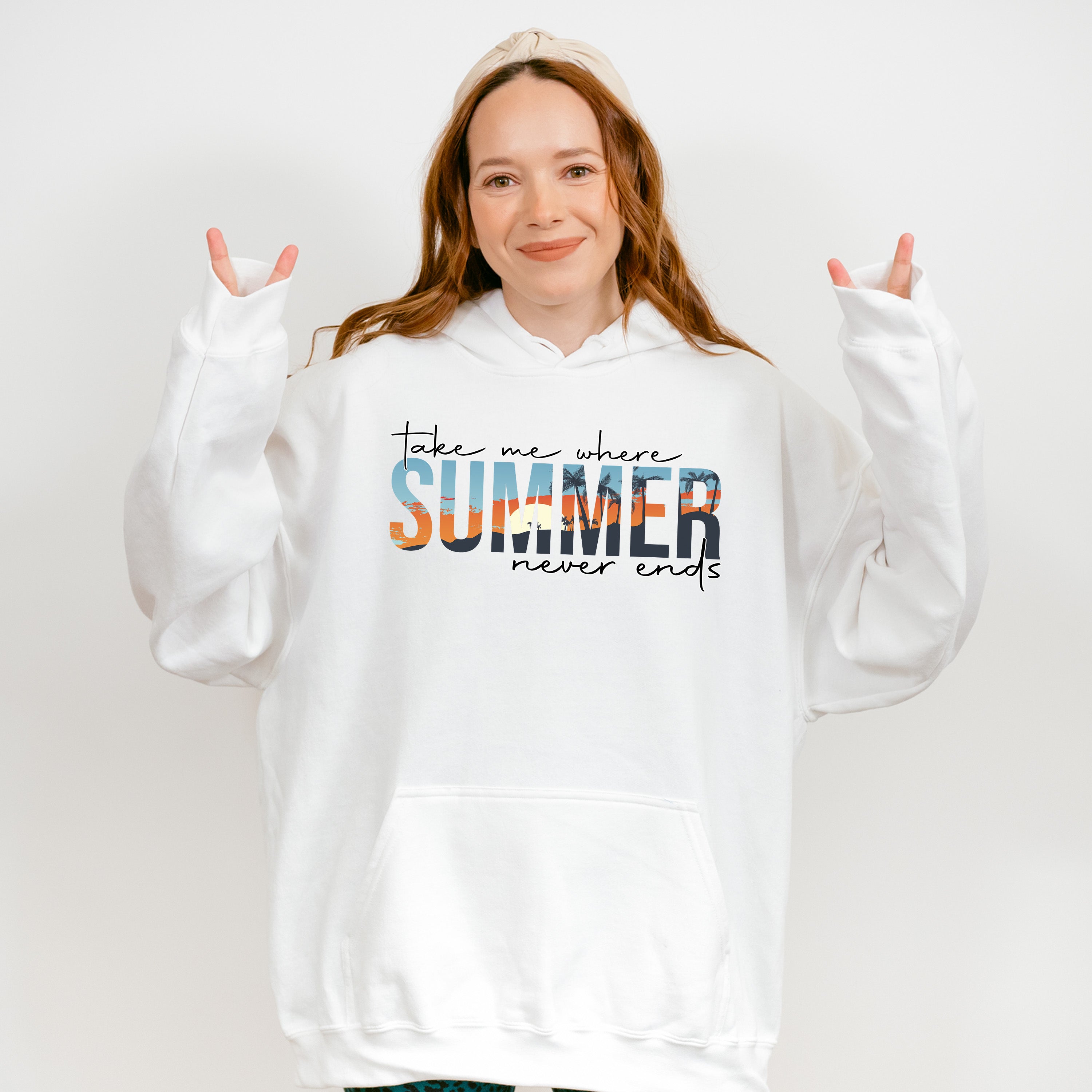 Take Me Where Summer Never Ends Summer Theme Unisex Crewneck T-Shirt Sweatshirt Hoodie