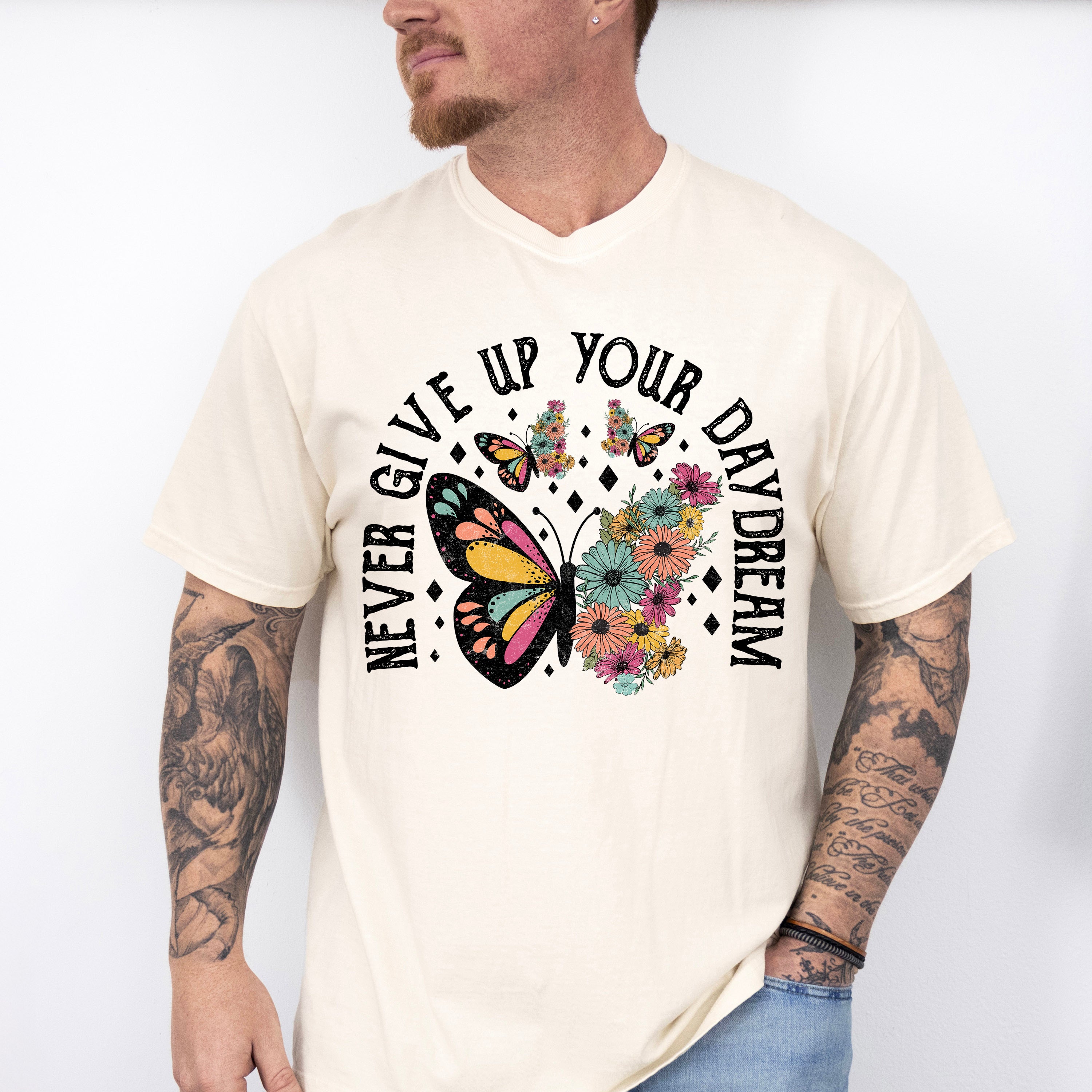 Never Give Up Your Dreams Mental Health Theme Unisex Crewneck T-Shirt Sweatshirt Hoodie