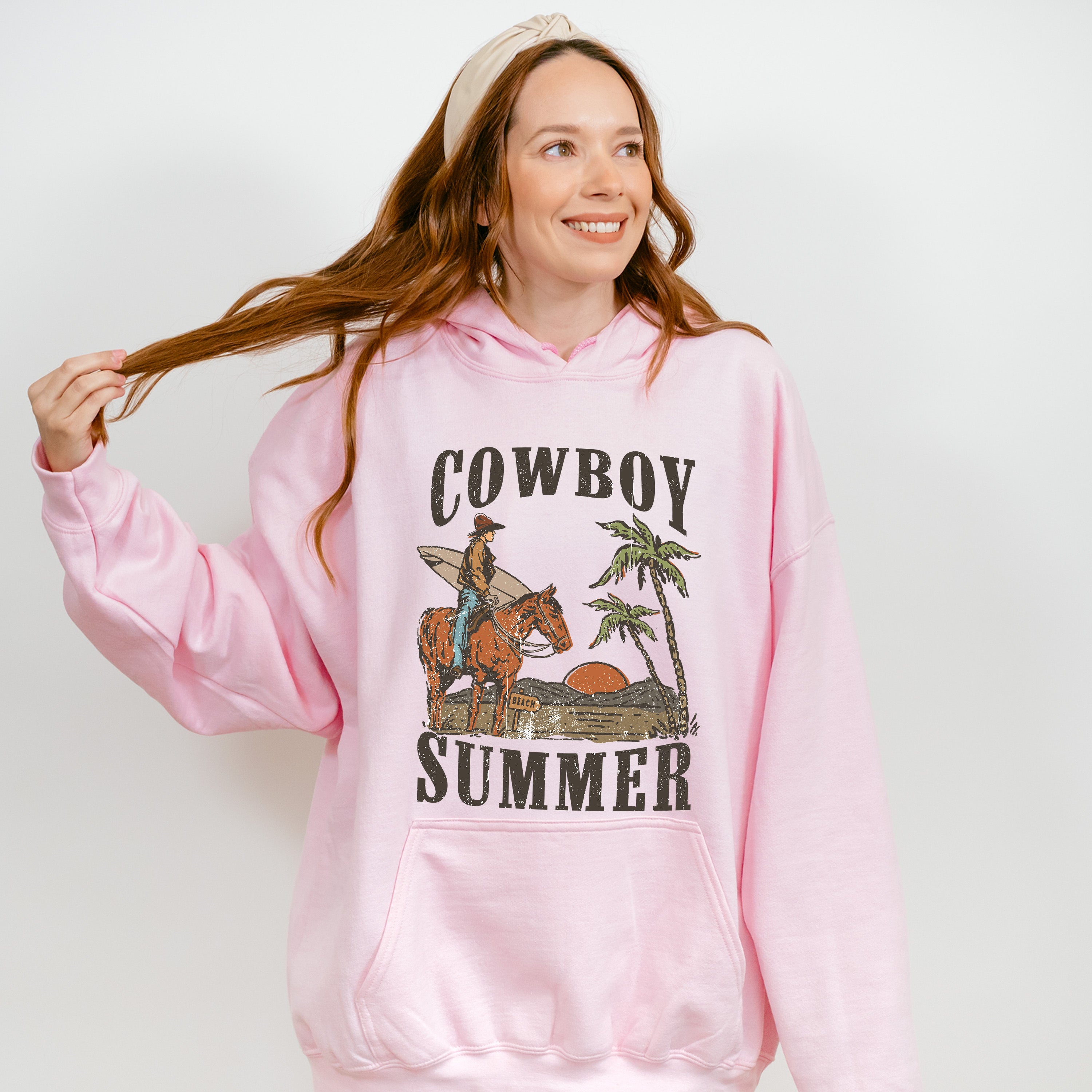 Cowboy Summer Summer Theme Unisex Crewneck T-Shirt Sweatshirt Hoodie