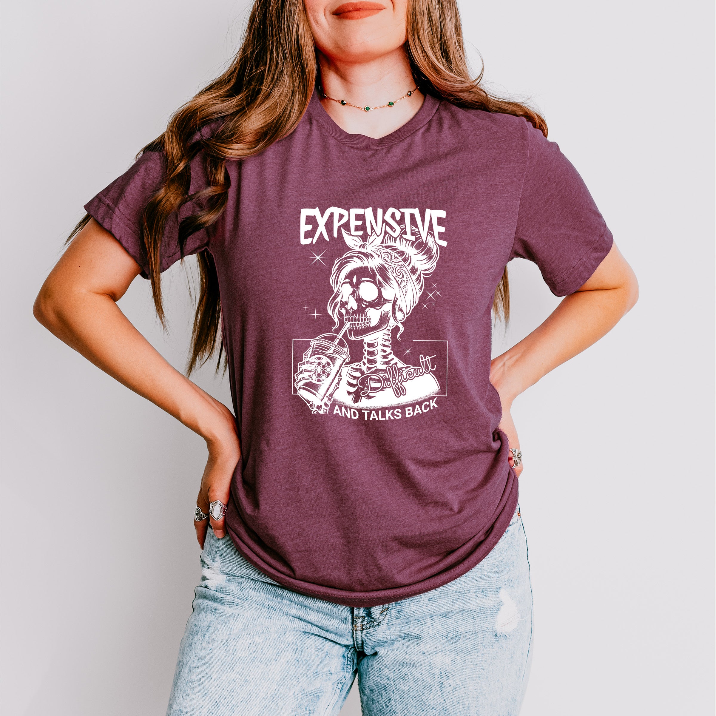 Expensive And Talks Back Valentines Day Theme Unisex Crewneck T-Shirt Sweatshirt Hoodie