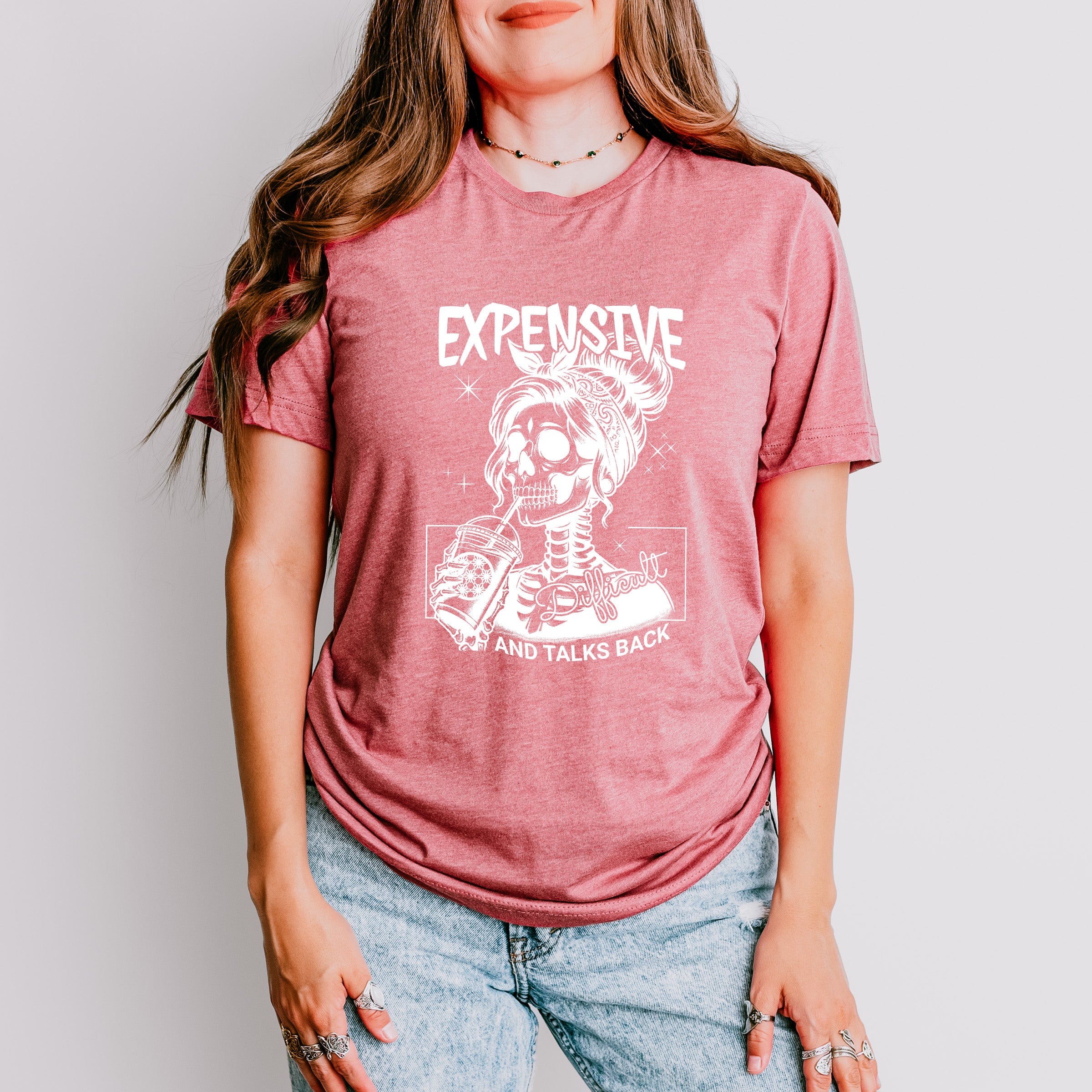 Expensive And Talks Back Valentines Day Theme Unisex Crewneck T-Shirt Sweatshirt Hoodie