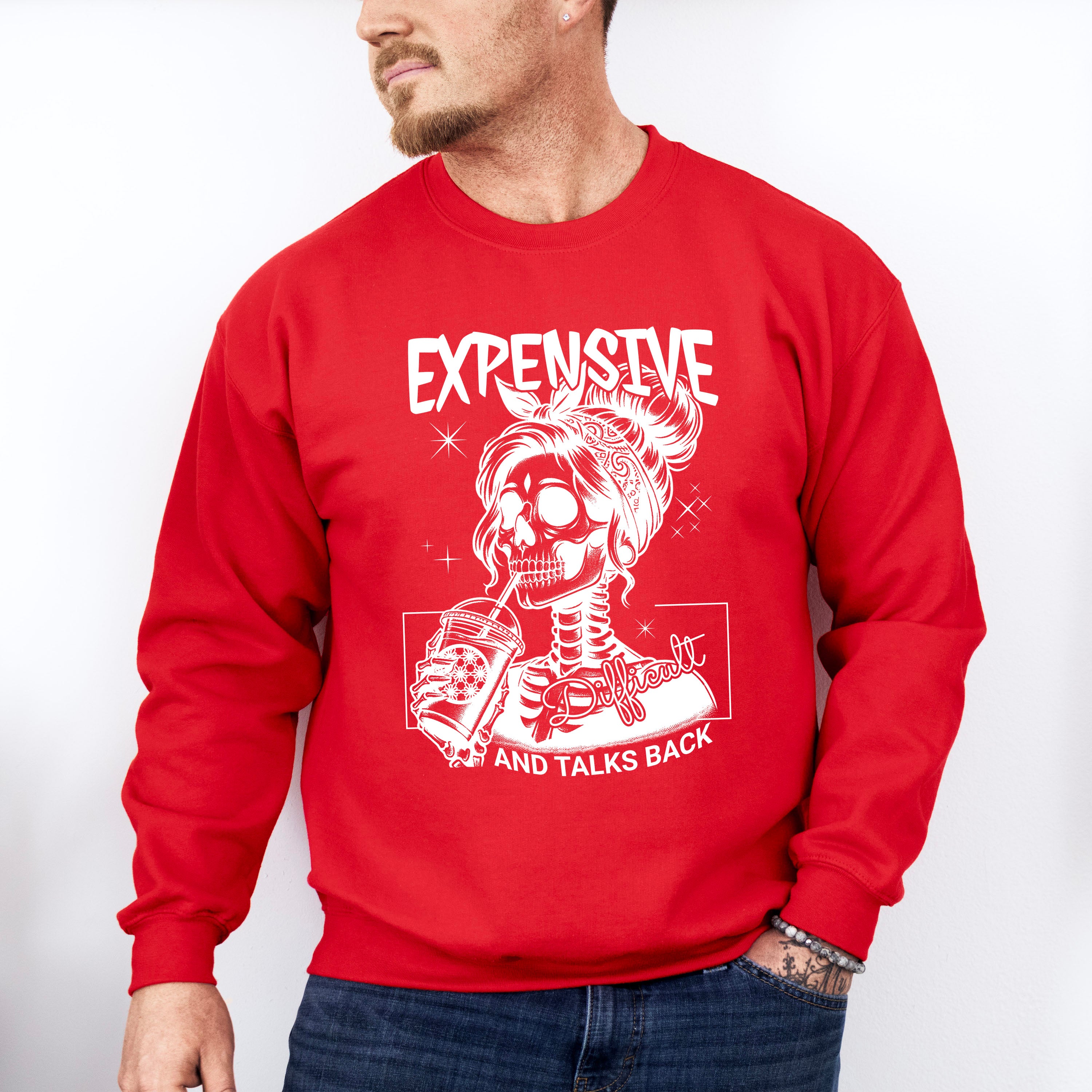 Expensive And Talks Back Valentines Day Theme Unisex Crewneck T-Shirt Sweatshirt Hoodie