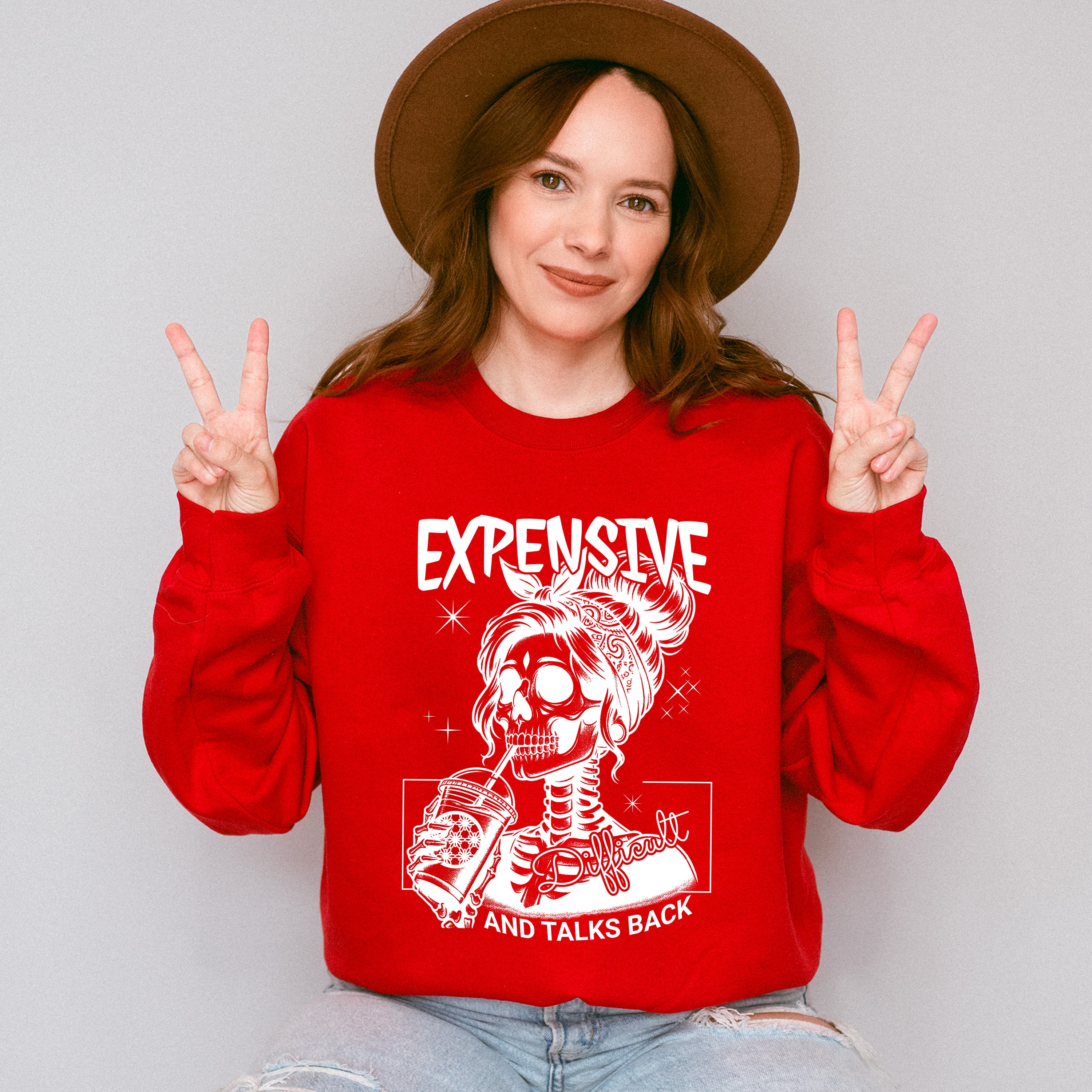 Expensive And Talks Back Valentines Day Theme Unisex Crewneck T-Shirt Sweatshirt Hoodie