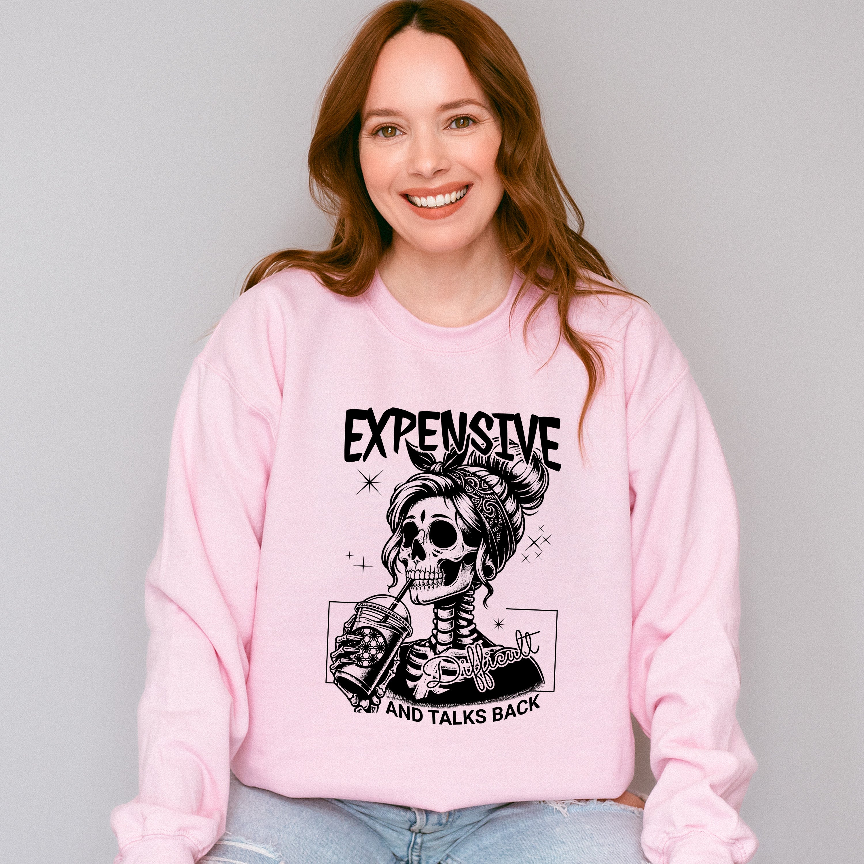 Expensive And Talks Back Valentines Day Theme Unisex Crewneck T-Shirt Sweatshirt Hoodie