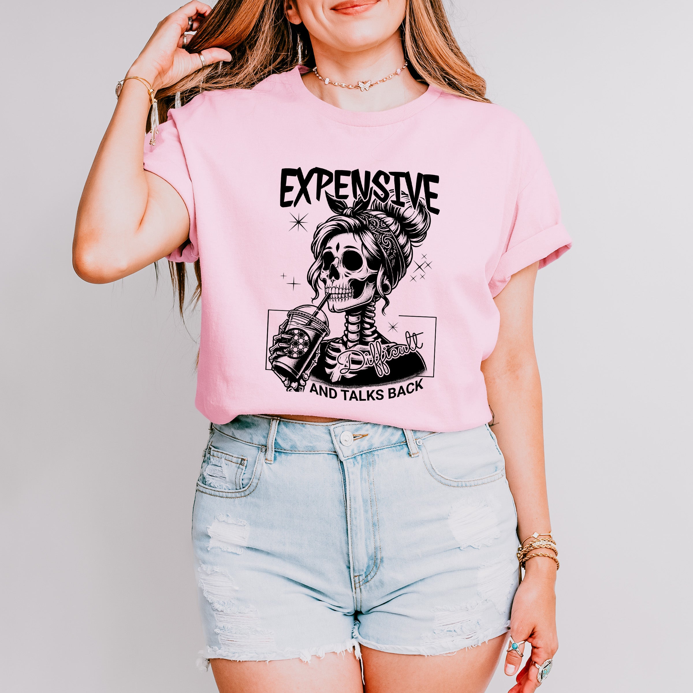 Expensive And Talks Back Valentines Day Theme Unisex Crewneck T-Shirt Sweatshirt Hoodie