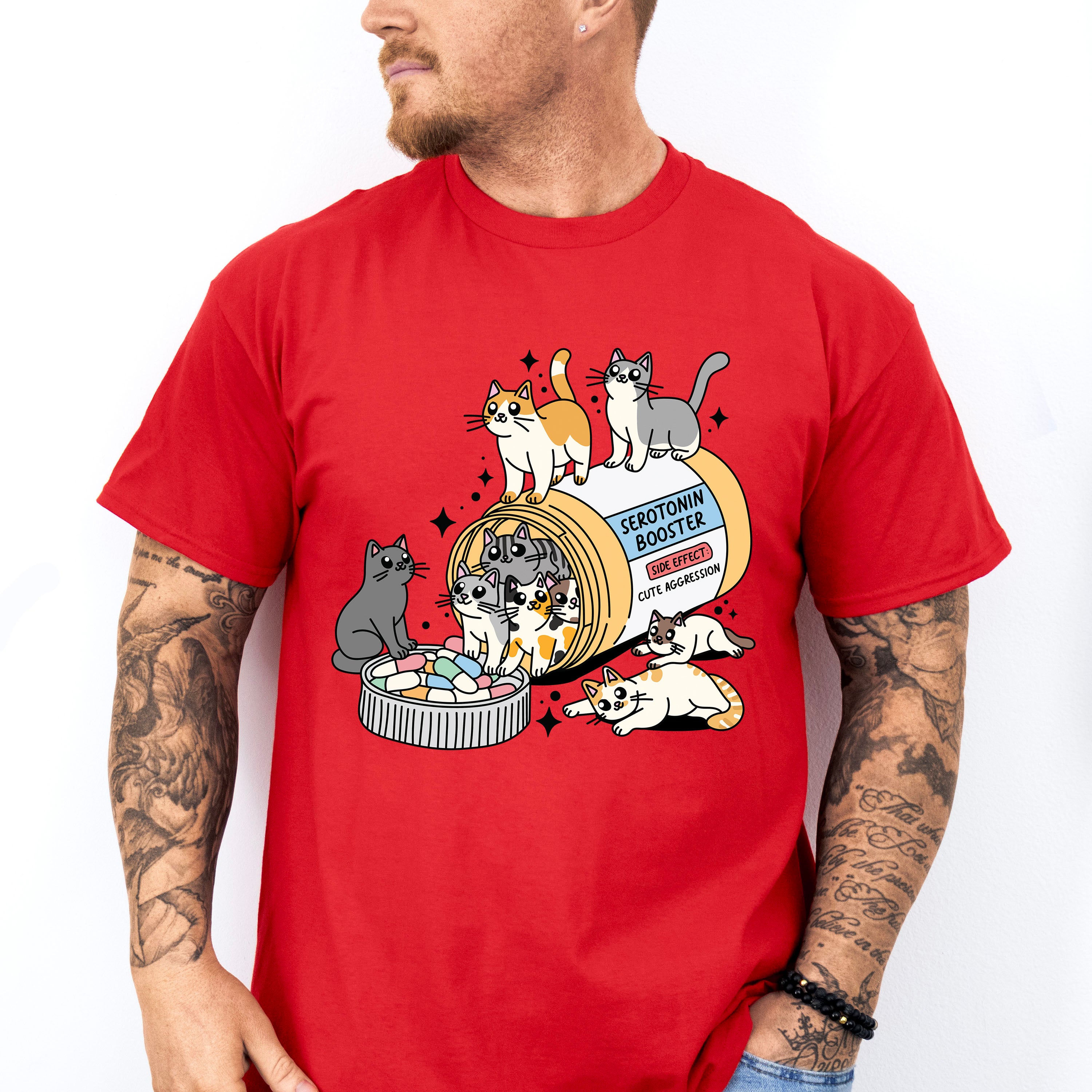 Serotonin Booster Mental Health Theme Unisex Crewneck T-Shirt Sweatshirt Hoodie