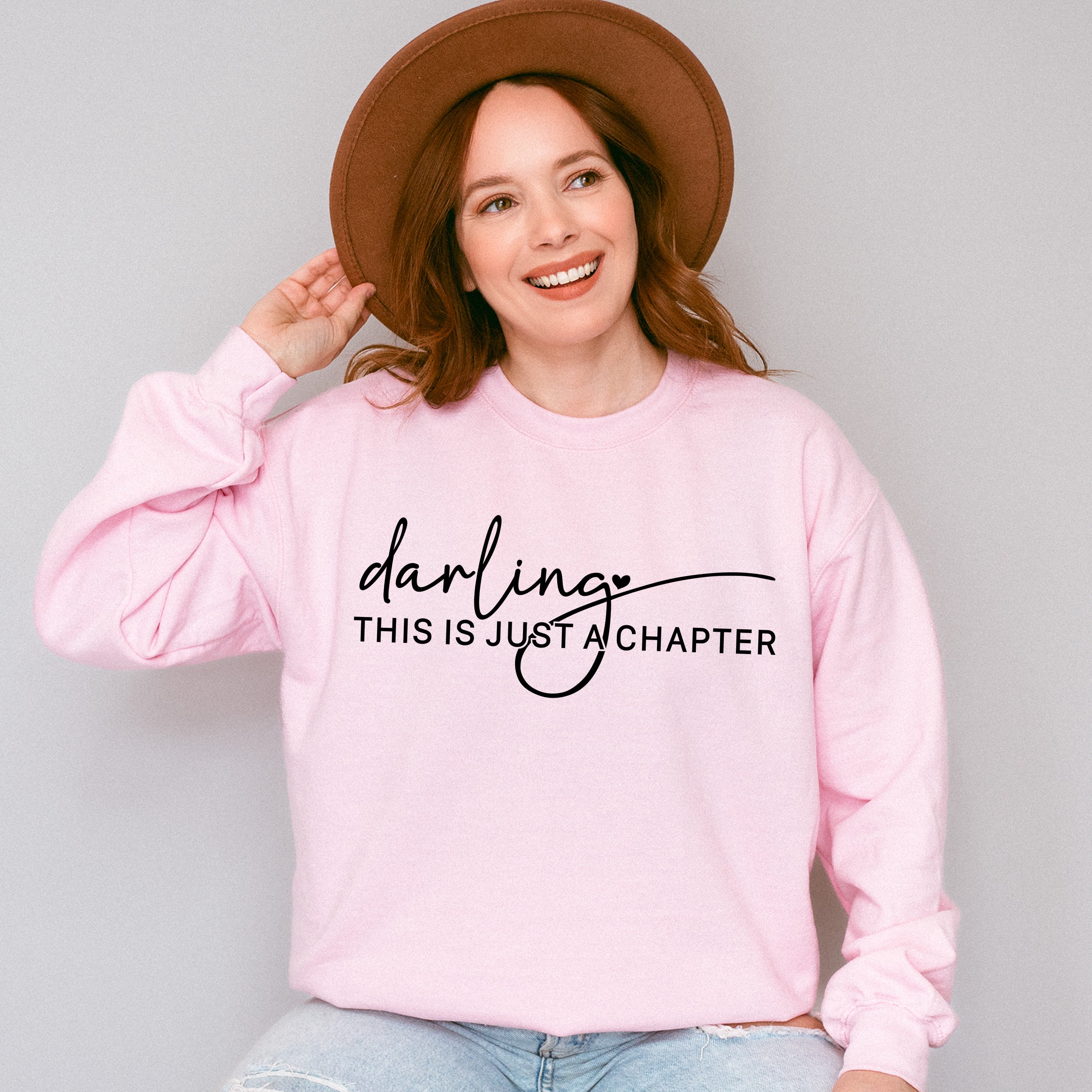 Darling This Is Just A Chapter Mental Health Theme Unisex Crewneck T-Shirt Sweatshirt Hoodie