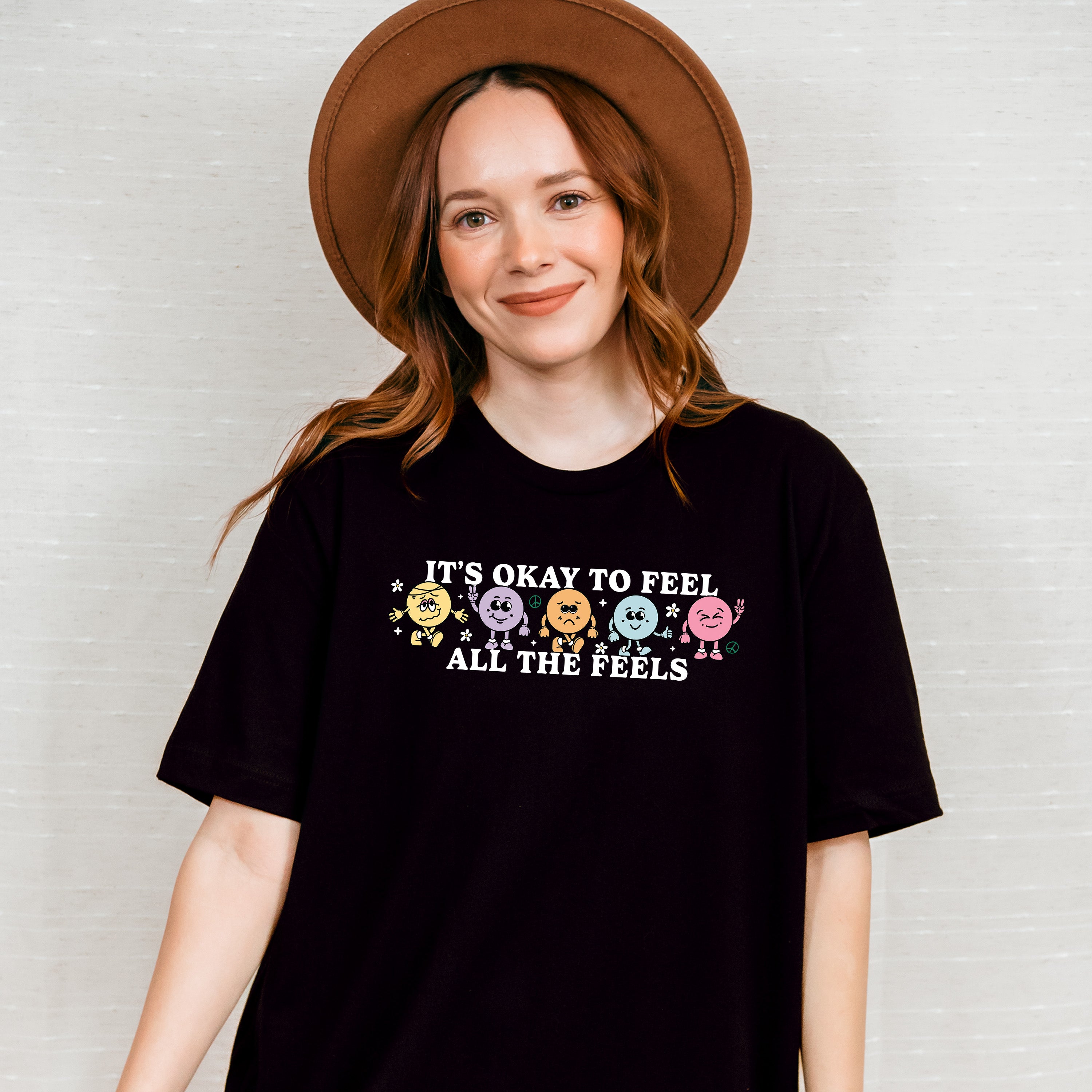 All The Feels Mental Health Theme Unisex Crewneck T-Shirt Sweatshirt Hoodie