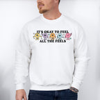 All The Feels Mental Health Theme Unisex Crewneck T-Shirt Sweatshirt Hoodie