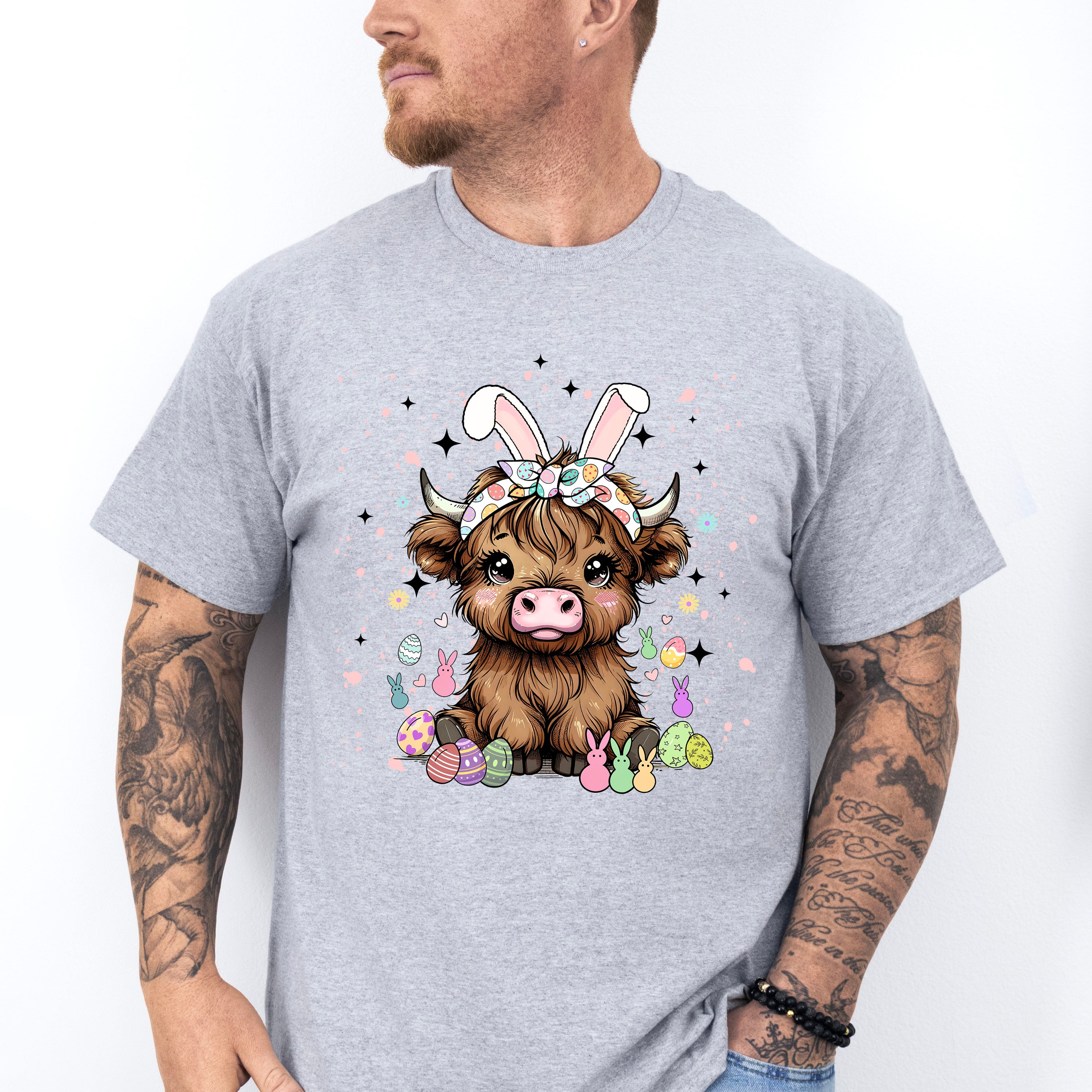 Cattle Easter Day Unisex Crewneck T-Shirt Sweatshirt Hoodie