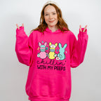 Nurse Bunnies Chillin Easter Day Unisex Crewneck T-Shirt Sweatshirt Hoodie