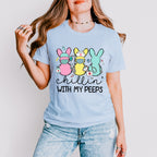 Nurse Bunnies Chillin Easter Day Unisex Crewneck T-Shirt Sweatshirt Hoodie