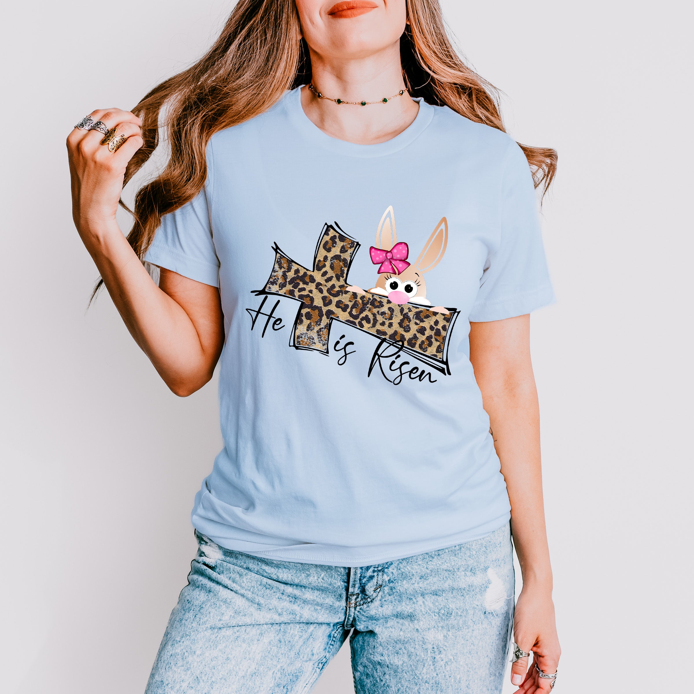 He Is Risen Easter Day Unisex Crewneck T-Shirt Sweatshirt Hoodie