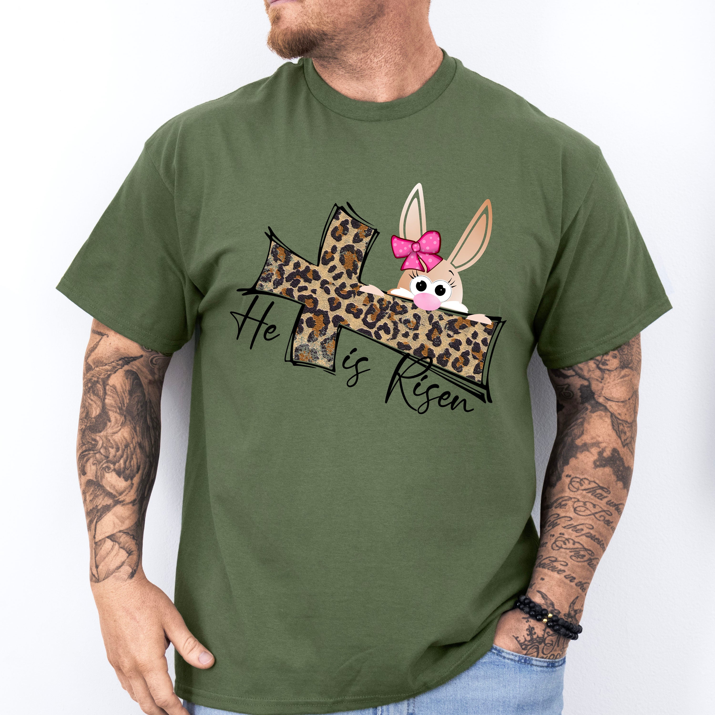 He Is Risen Easter Day Unisex Crewneck T-Shirt Sweatshirt Hoodie