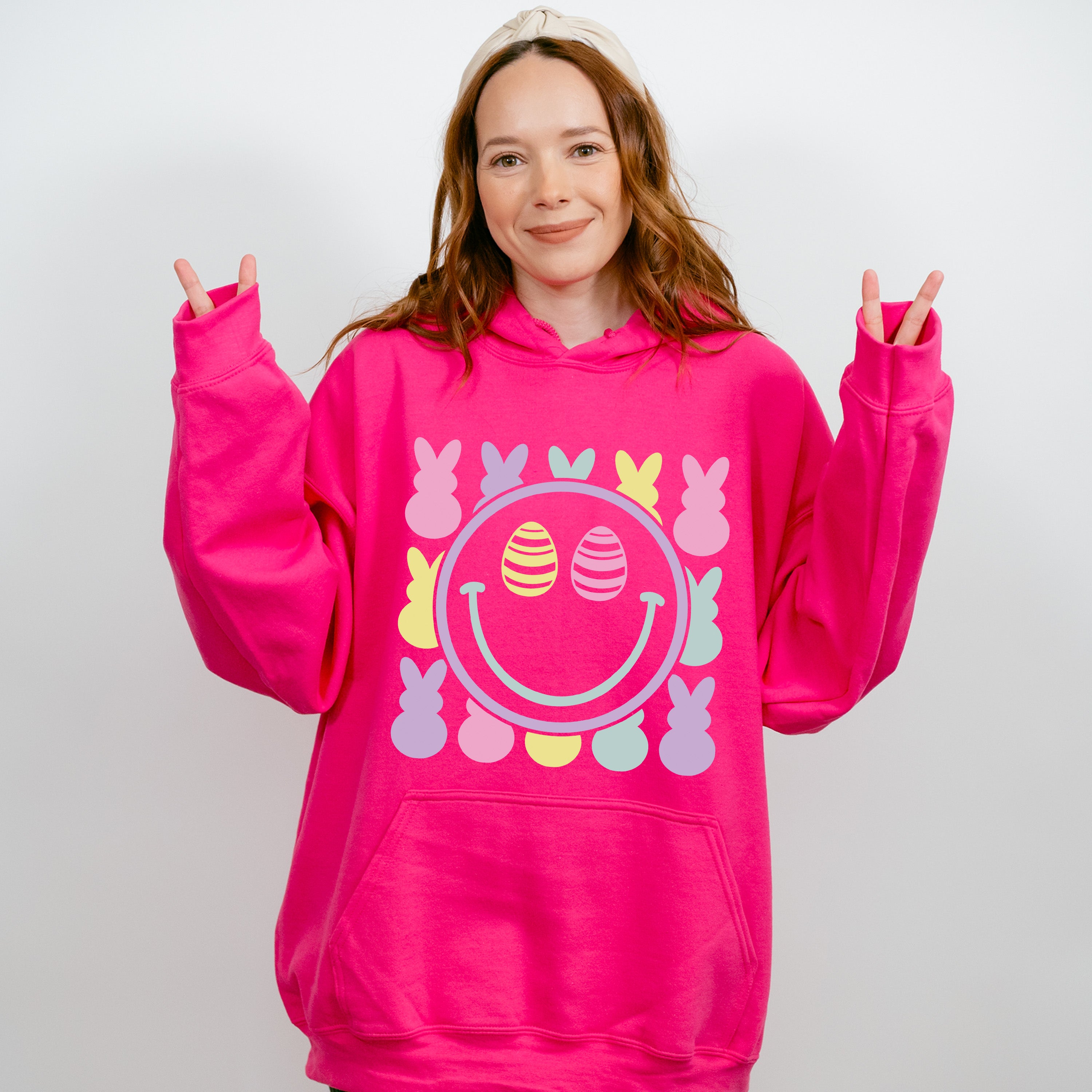 Smiley Easter Day Unisex Crewneck T-Shirt Sweatshirt Hoodie