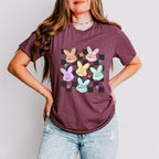 Bunny Heads Easter Day Unisex Crewneck T-Shirt Sweatshirt Hoodie