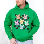 Bunny Heads Easter Day Unisex Crewneck T-Shirt Sweatshirt Hoodie
