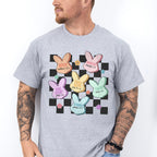 Bunny Heads Easter Day Unisex Crewneck T-Shirt Sweatshirt Hoodie