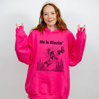 He Is Rizzin Easter Day Unisex Crewneck T-Shirt Sweatshirt Hoodie