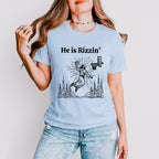 He Is Rizzin Easter Day Unisex Crewneck T-Shirt Sweatshirt Hoodie