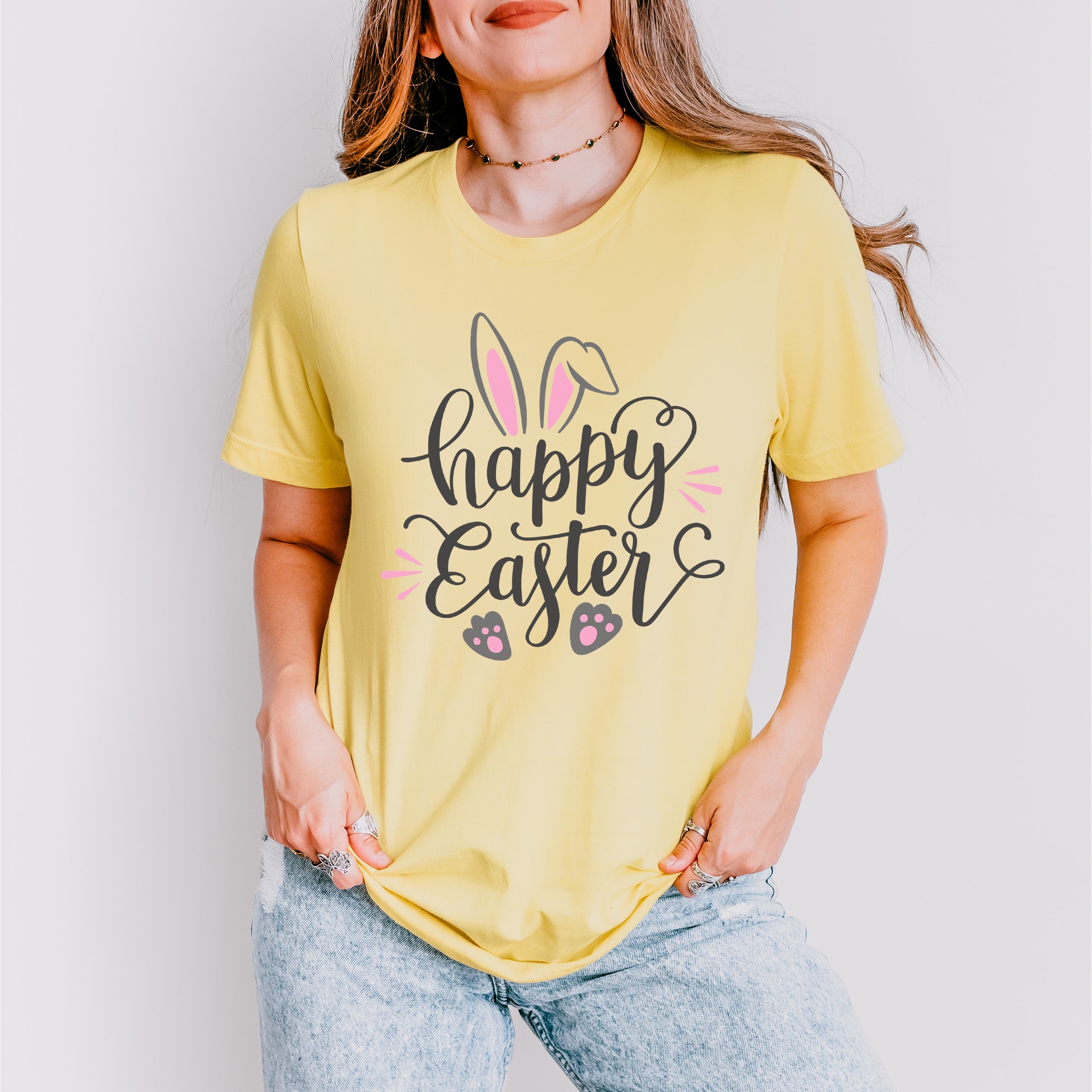 Happy Easter Bunny Easter Day Unisex Crewneck T-Shirt Sweatshirt Hoodie
