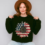 Sunflower 4Th Of July Unisex Crewneck T-Shirt Sweatshirt Hoodie