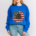 Sunflower 4Th Of July Unisex Crewneck T-Shirt Sweatshirt Hoodie