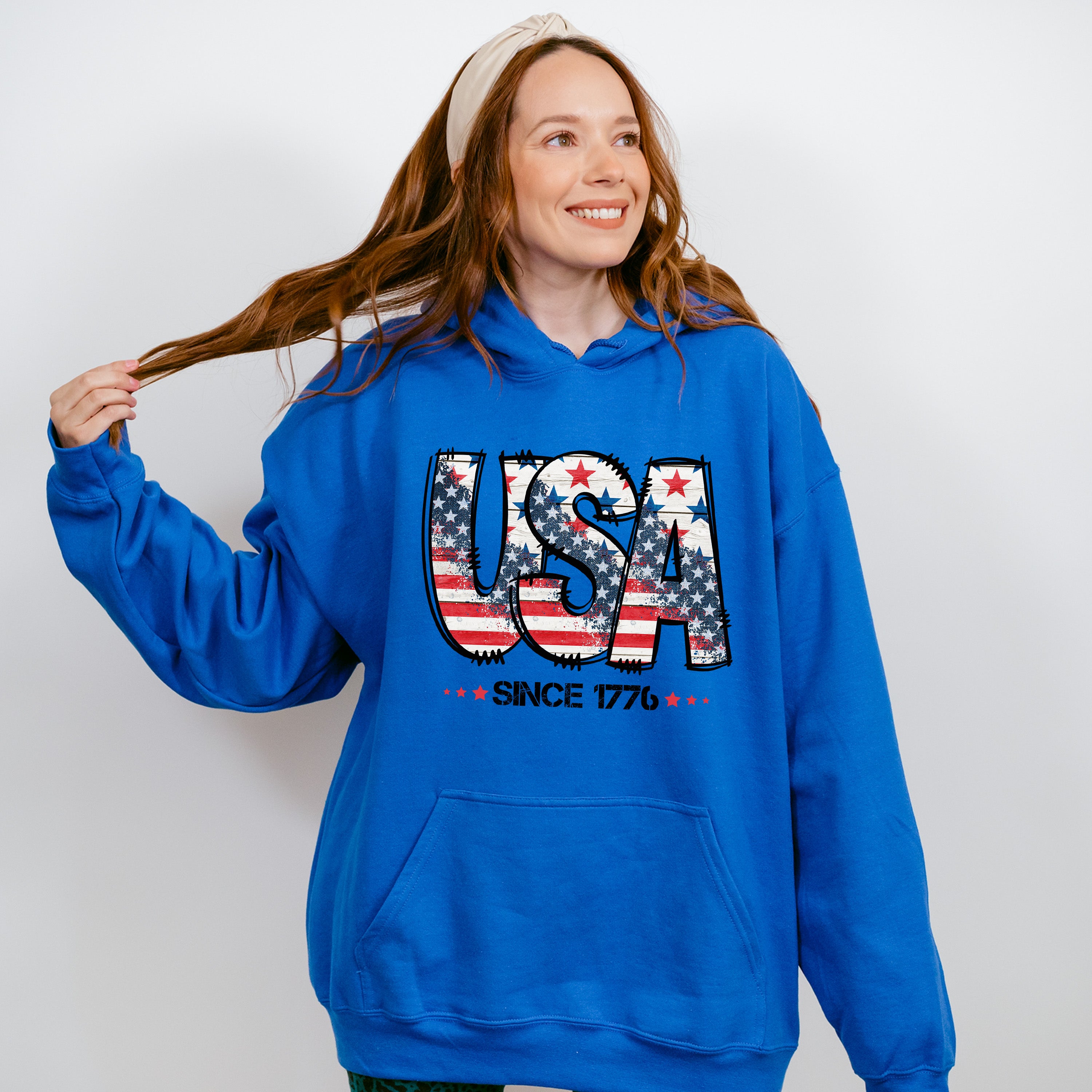 USA Since 1776 4Th Of July Unisex Crewneck T-Shirt Sweatshirt Hoodie