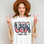 USA Since 1776 4Th Of July Unisex Crewneck T-Shirt Sweatshirt Hoodie