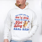 Hot Dog 4Th Of July Unisex Crewneck T-Shirt Sweatshirt Hoodie