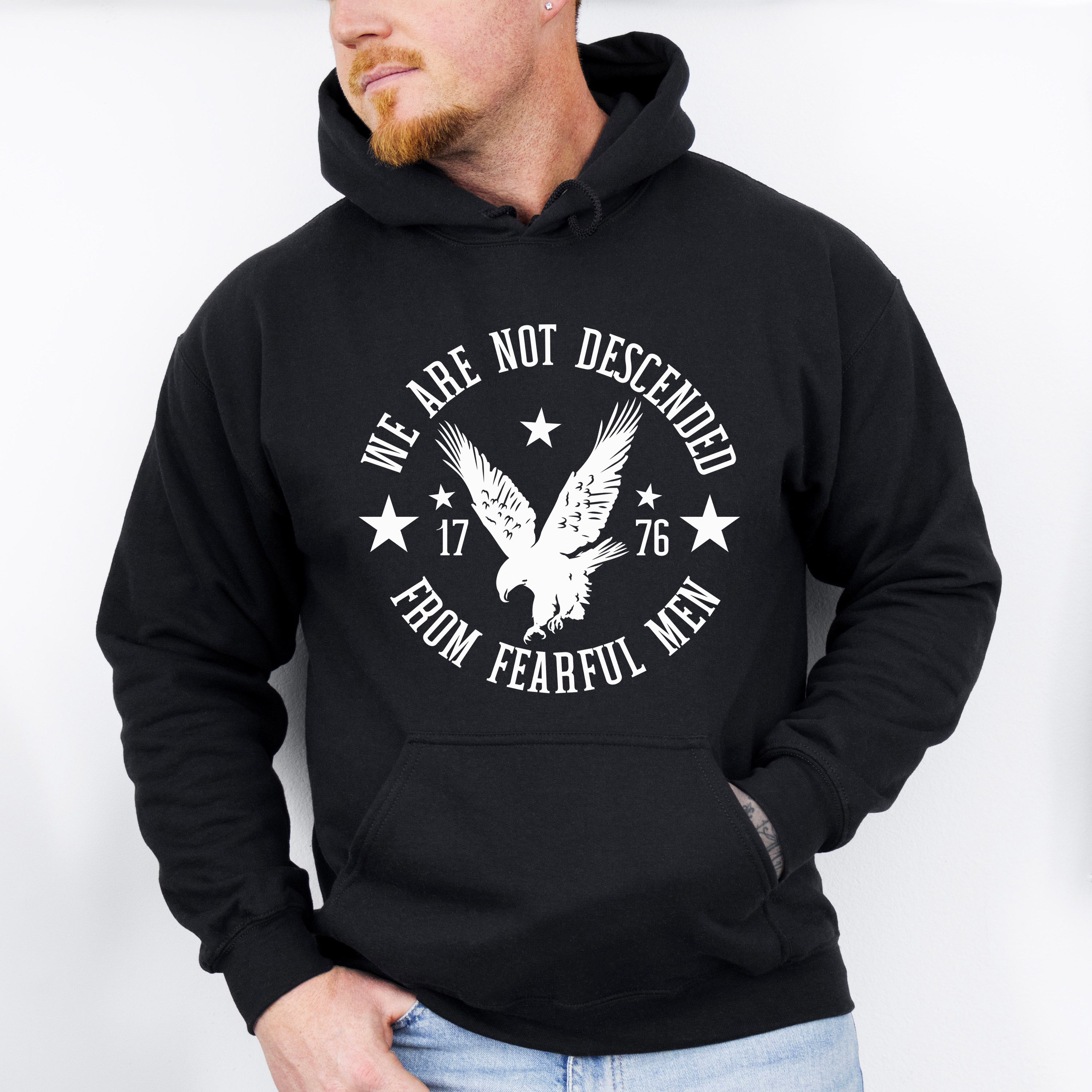 We Are Not Descended From Fearful Men 4Th Of July Unisex Crewneck T-Shirt Sweatshirt Hoodie