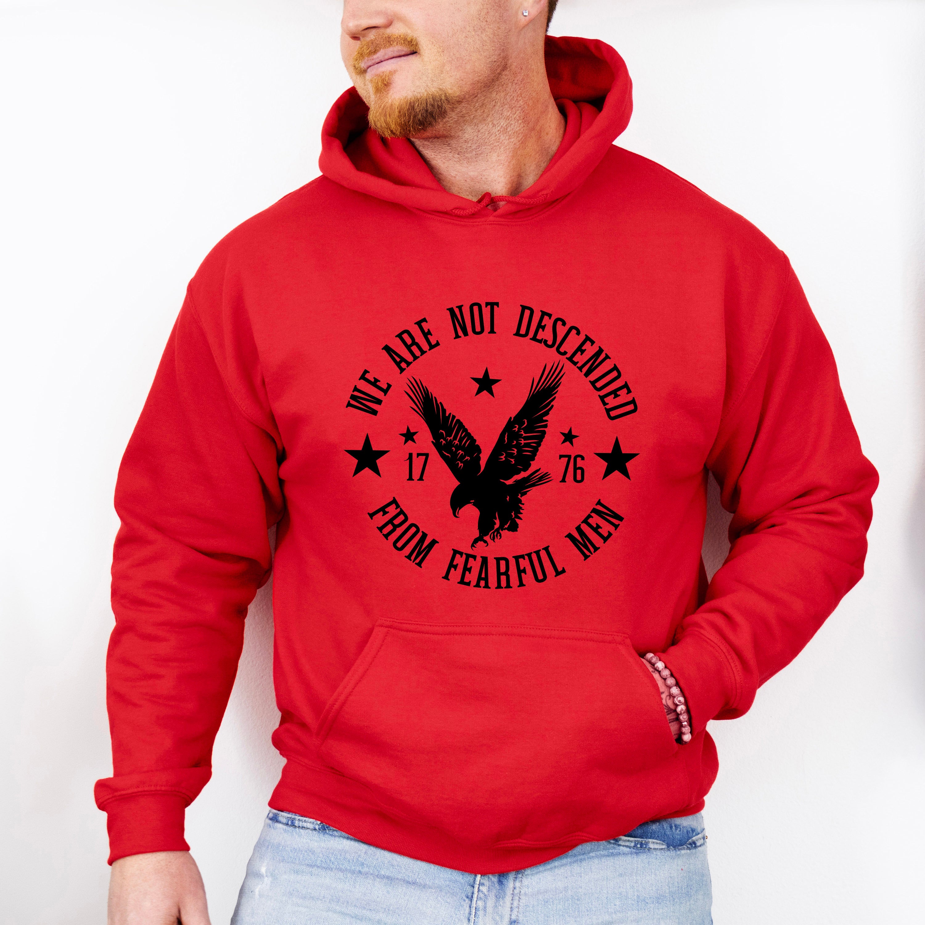 We Are Not Descended From Fearful Men 4Th Of July Unisex Crewneck T-Shirt Sweatshirt Hoodie