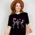 Skeletons 4Th Of July Unisex Crewneck T-Shirt Sweatshirt Hoodie
