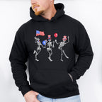 Skeletons 4Th Of July Unisex Crewneck T-Shirt Sweatshirt Hoodie