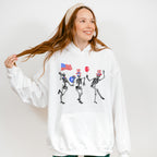 Skeletons 4Th Of July Unisex Crewneck T-Shirt Sweatshirt Hoodie