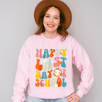 Happy Last Day Of School Colorful Last Day Of School Theme Unisex Crewneck T-Shirt Sweatshirt Hoodie