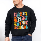 Happy Last Day Of School Colorful Last Day Of School Theme Unisex Crewneck T-Shirt Sweatshirt Hoodie