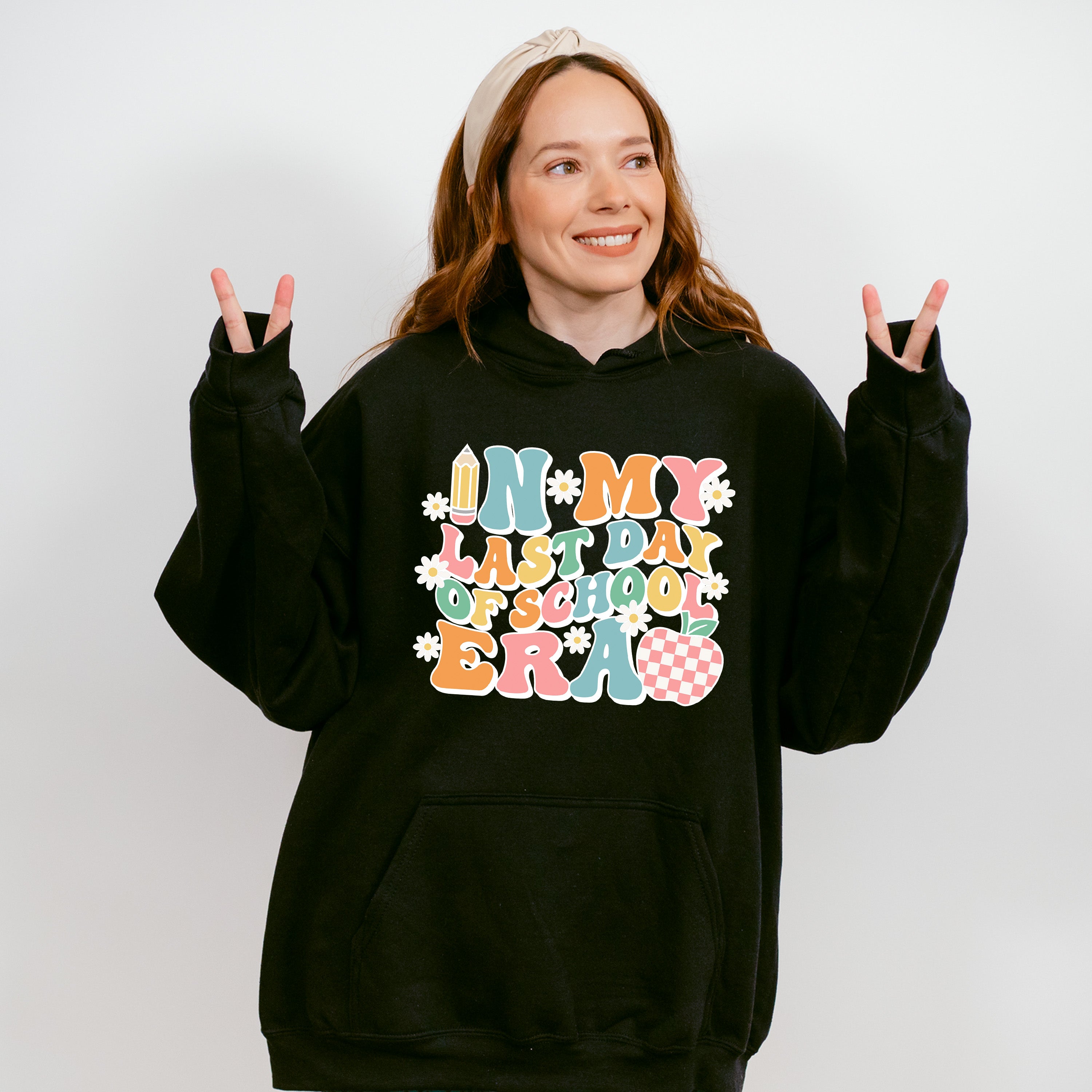 In My Last School Era Last Day Of School Theme Unisex Crewneck T-Shirt Sweatshirt Hoodie