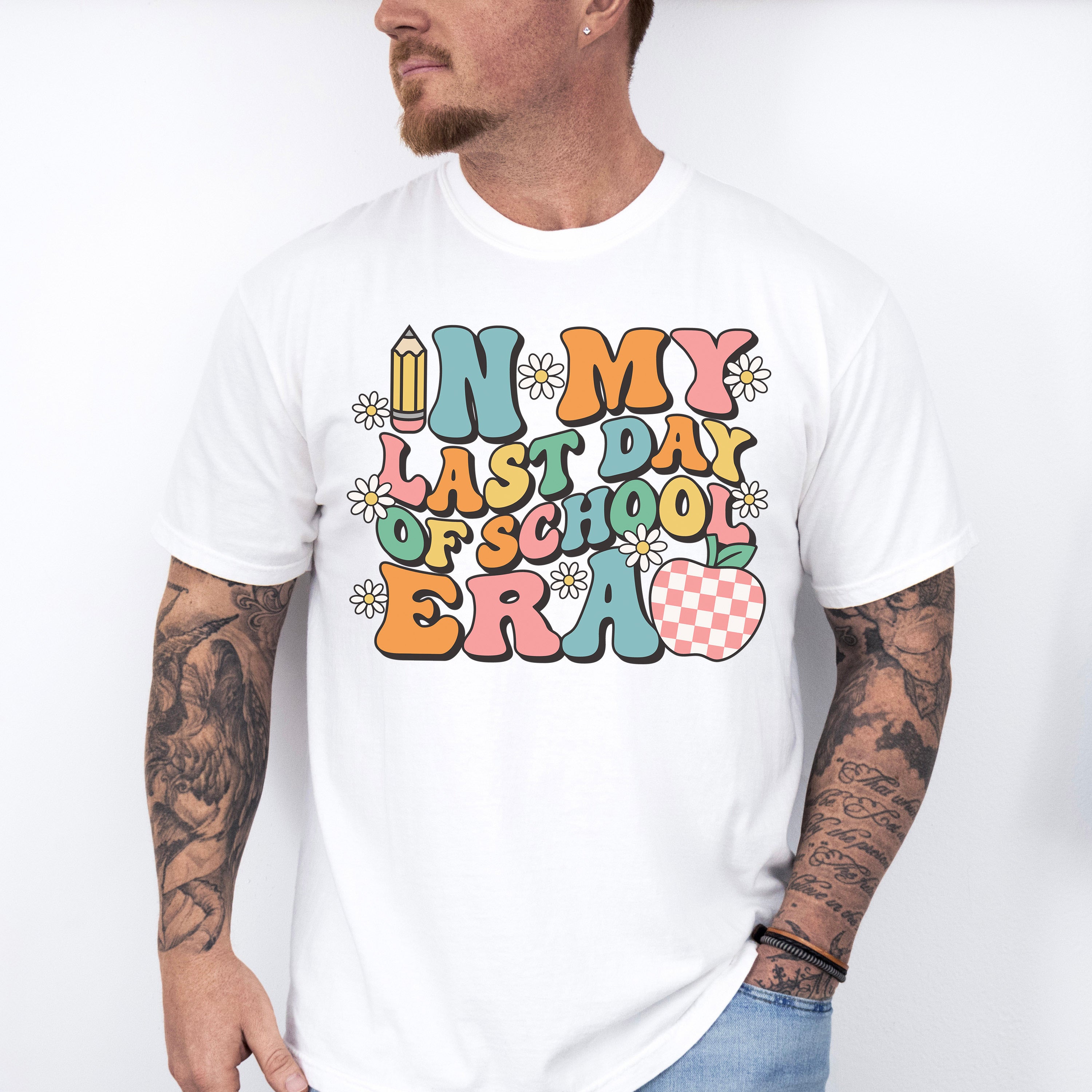 In My Last School Era Last Day Of School Theme Unisex Crewneck T-Shirt Sweatshirt Hoodie