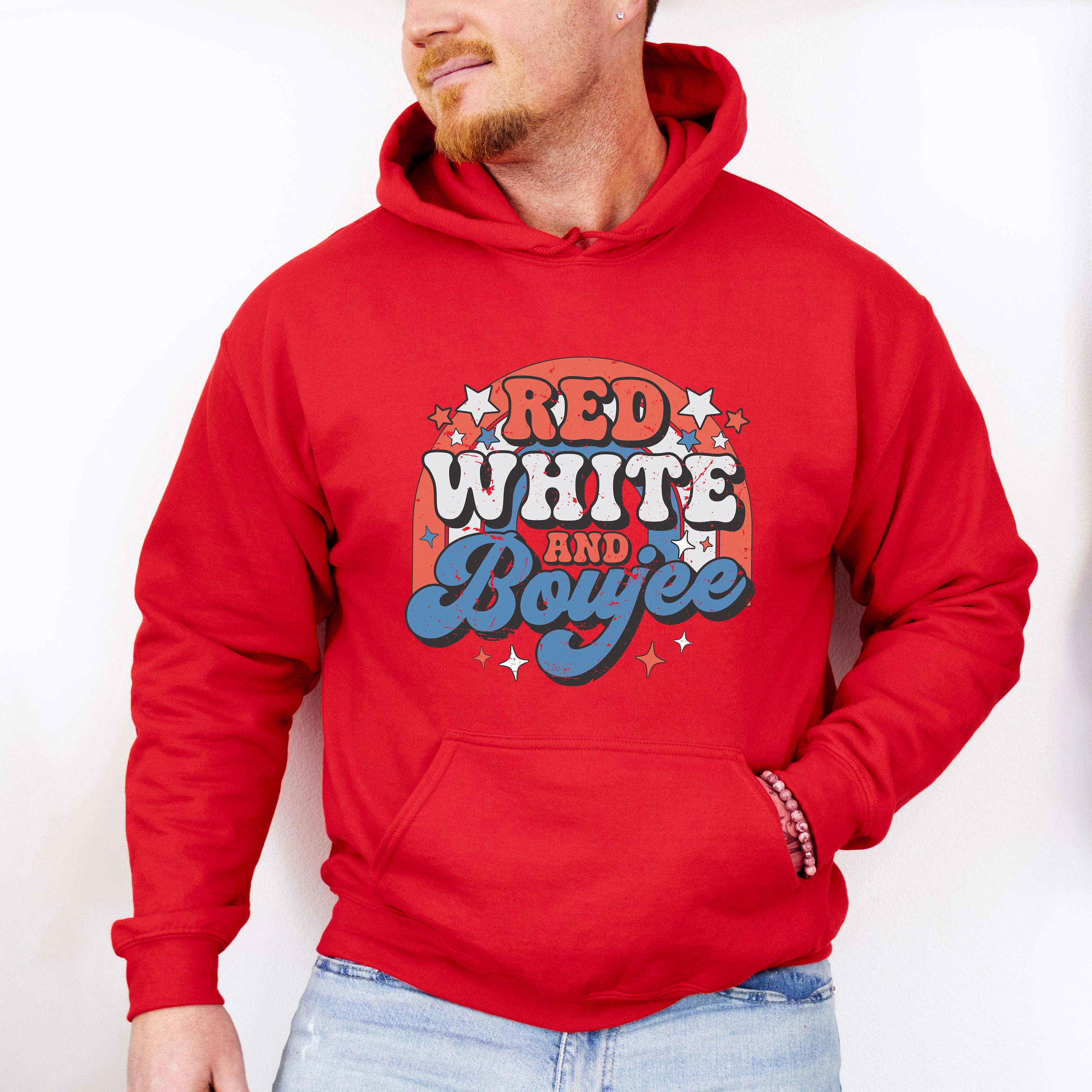 Red White And Boujee 4Th Of July Unisex Crewneck T-Shirt Sweatshirt Hoodie