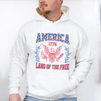 America 1776 Land Of The Free 4Th Of July Unisex Crewneck T-Shirt Sweatshirt Hoodie