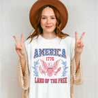 America 1776 Land Of The Free 4Th Of July Unisex Crewneck T-Shirt Sweatshirt Hoodie