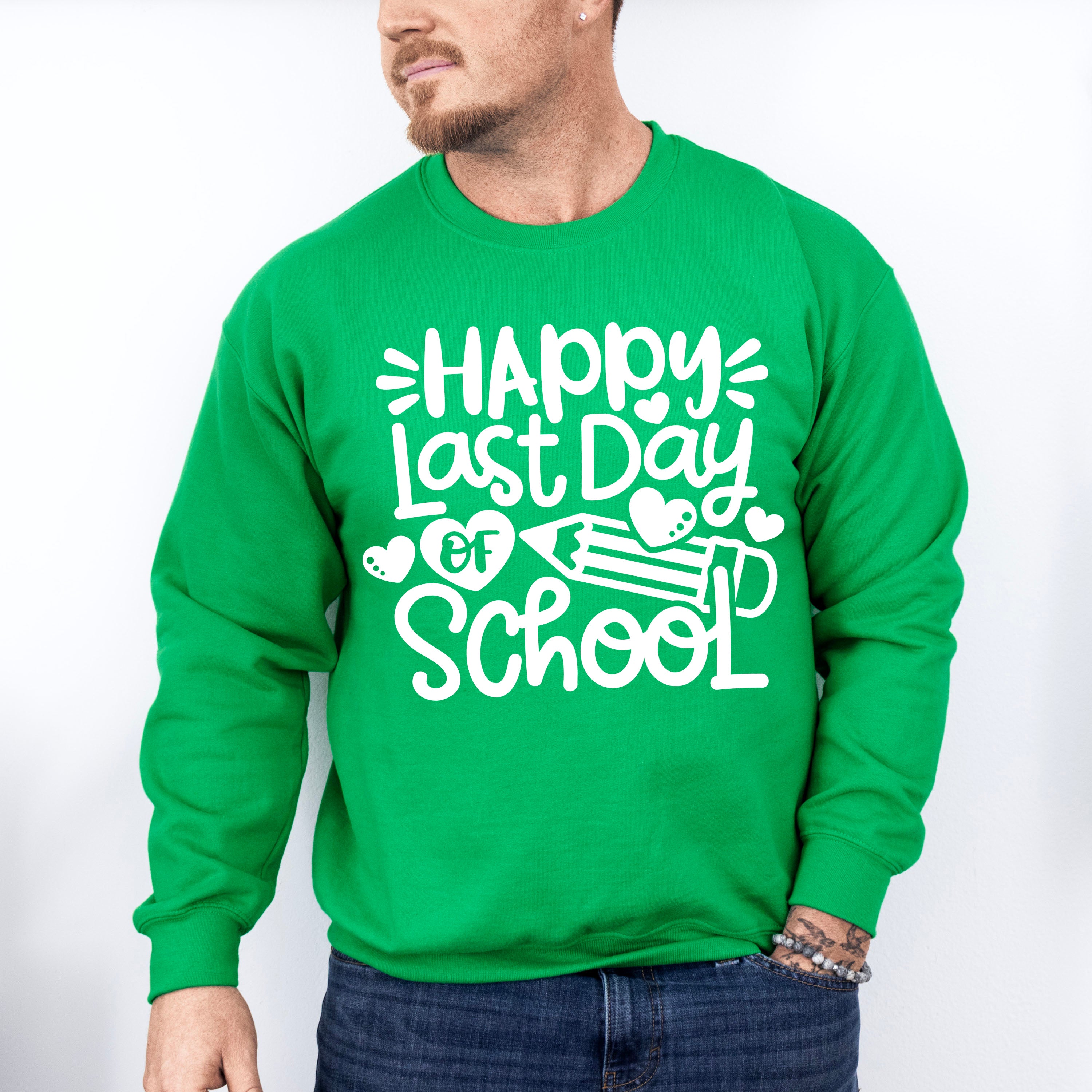 Happy Last Day Of School Theme Unisex Crewneck T-Shirt Sweatshirt Hoodie